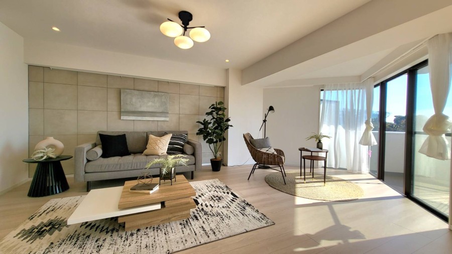 贅沢な広さのリビングダイニングキッチンではじまる余裕のある暮らし。豊かに快適に、大切な「日常」を紡いでいける柔らかな内装に仕上げました。