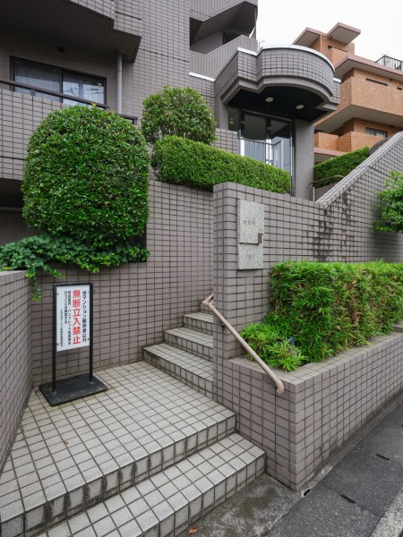 定期的なメンテナンスが行われ、手入れが行き届いたエントランスです。心安らぐ植栽が施され、毎日気持ち良く出入りできますね。