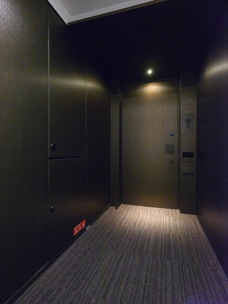 エレベーターを降りてお部屋へと続く廊下は、ホテルライクな内廊下設計です。外気の影響を受けにくく、プライバシーも守られやすいです。