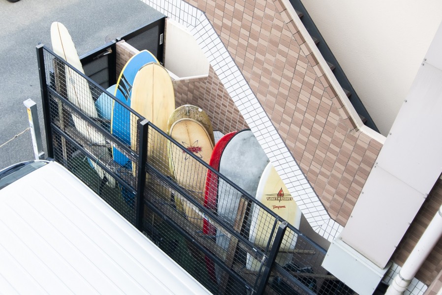 サーフボード置場です。