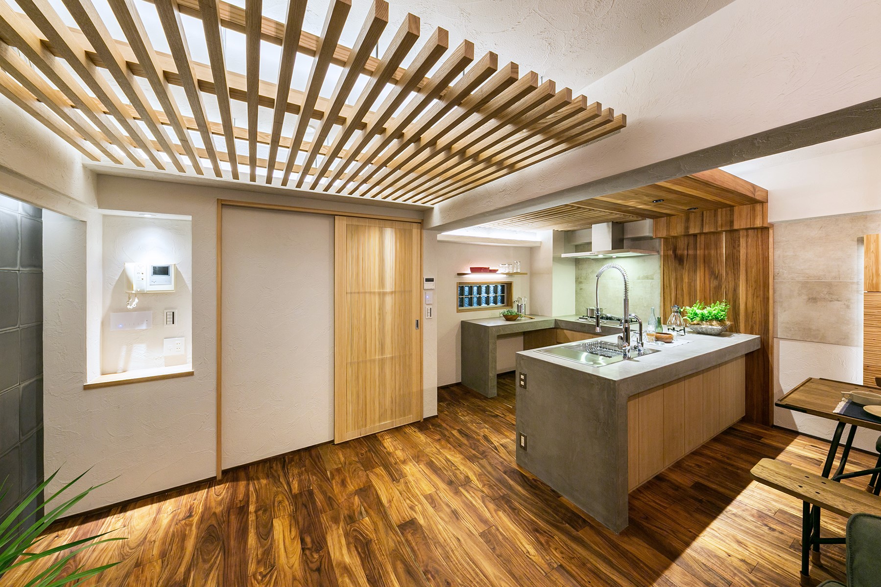 インダストリアルなヴィンテージインテリア